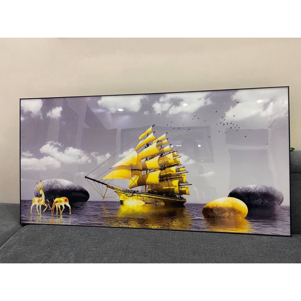 Tranh tráng gương 5D cao cấp giá xưởng, mẫu tranh đứng mới nhất