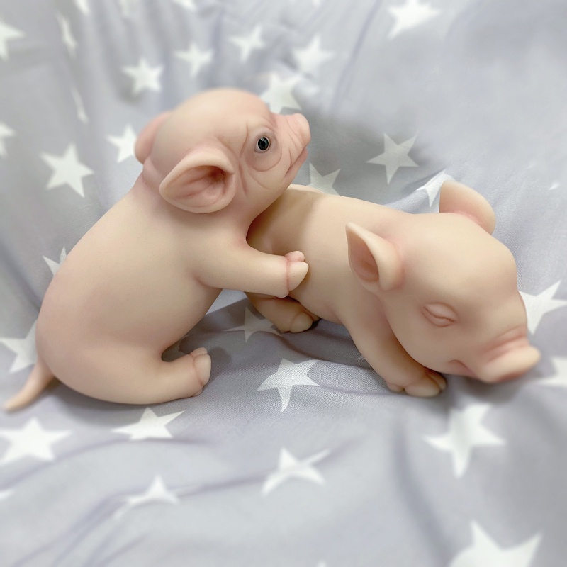 Búp Bê Đồ Chơi Mini 6 Inches Hình Chú Heo Sống Động Như Thật Dùng Làm Quà Giáng Sinh Cho Bé
