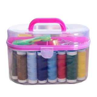 Bộ Kim Chỉ May Vá Đa Năng 55 Món Kèm Hộp Đựng Trong Suốt
