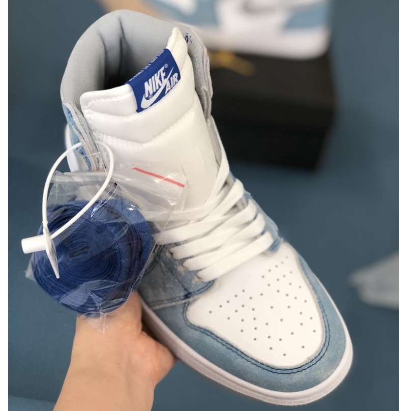 ✔️Giày Jordan 1 Retro High Hyper Royal Xanh Da Lộn Fullbox Cao Cấp✔️