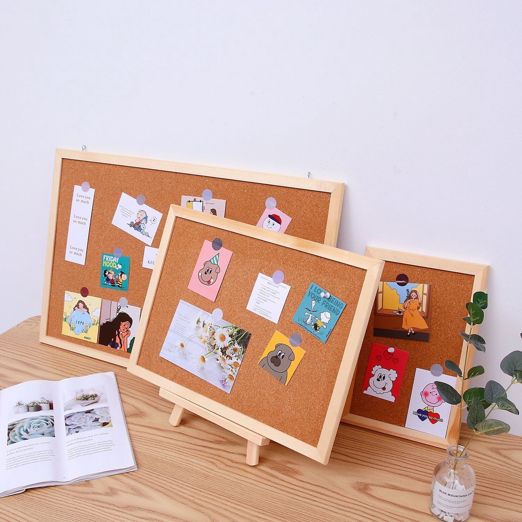 Gía đỡ điện thoại, ipad , bảng ghim bằng gỗ Gu Decor Wooden - Thiết kế kèm nút vặn sáng tạo