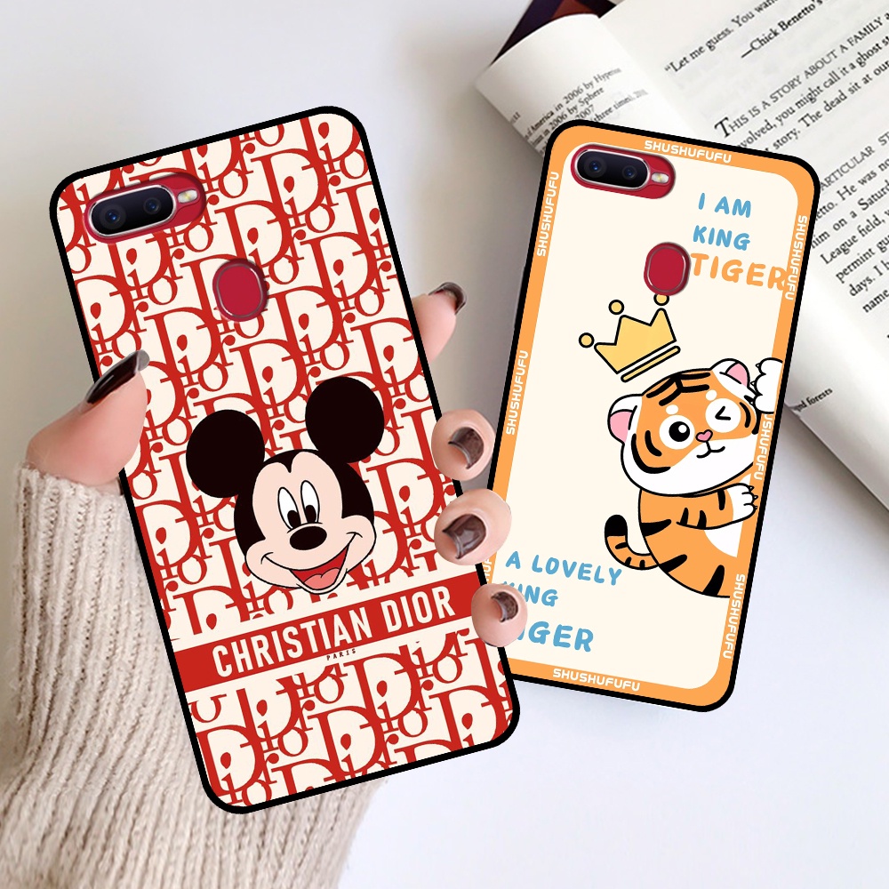Ốp Oppo A5s / A7 / F9 / A12 in hình mickey, hổ, kingtiger siêu rẻ T19 - T24