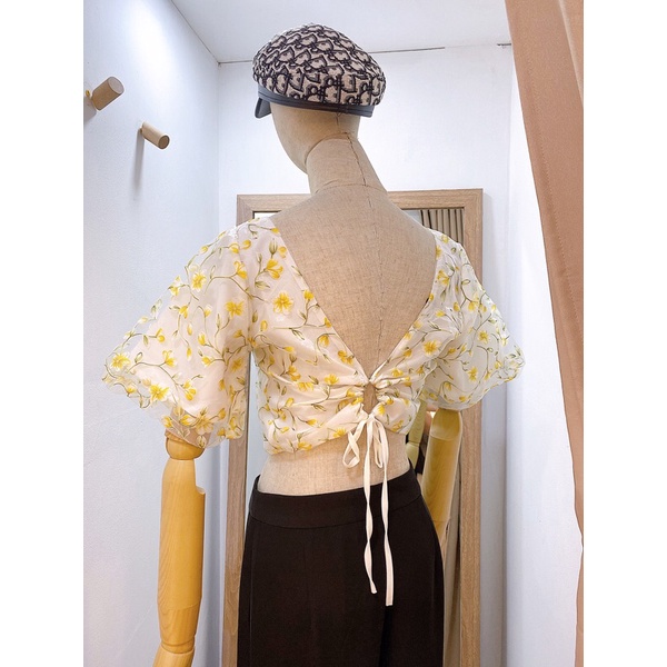 ÁO CROPTOP TAY BỒNG CALIE STORE