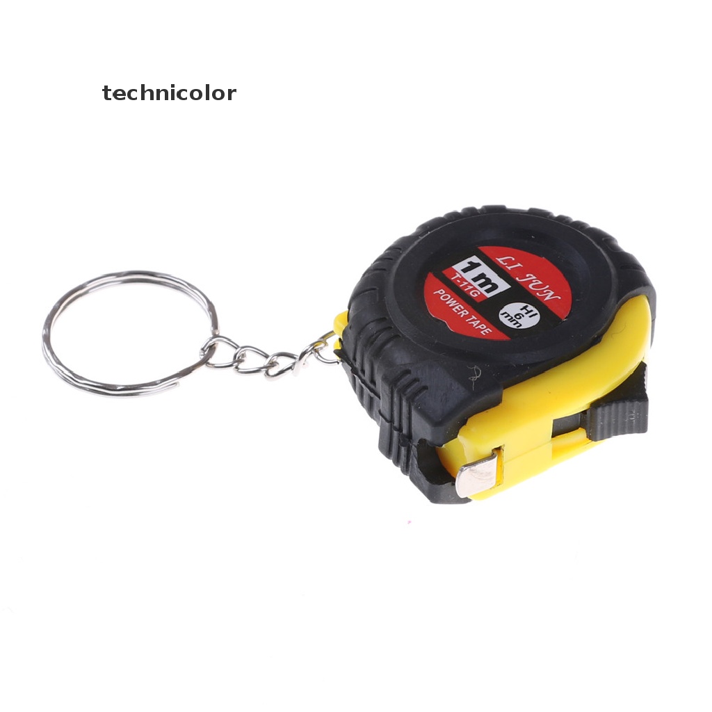 Thước Dây Mini 1m Kèm Móc Khóa Nhựa Có Thể Thu Gọn Tiện Dụng