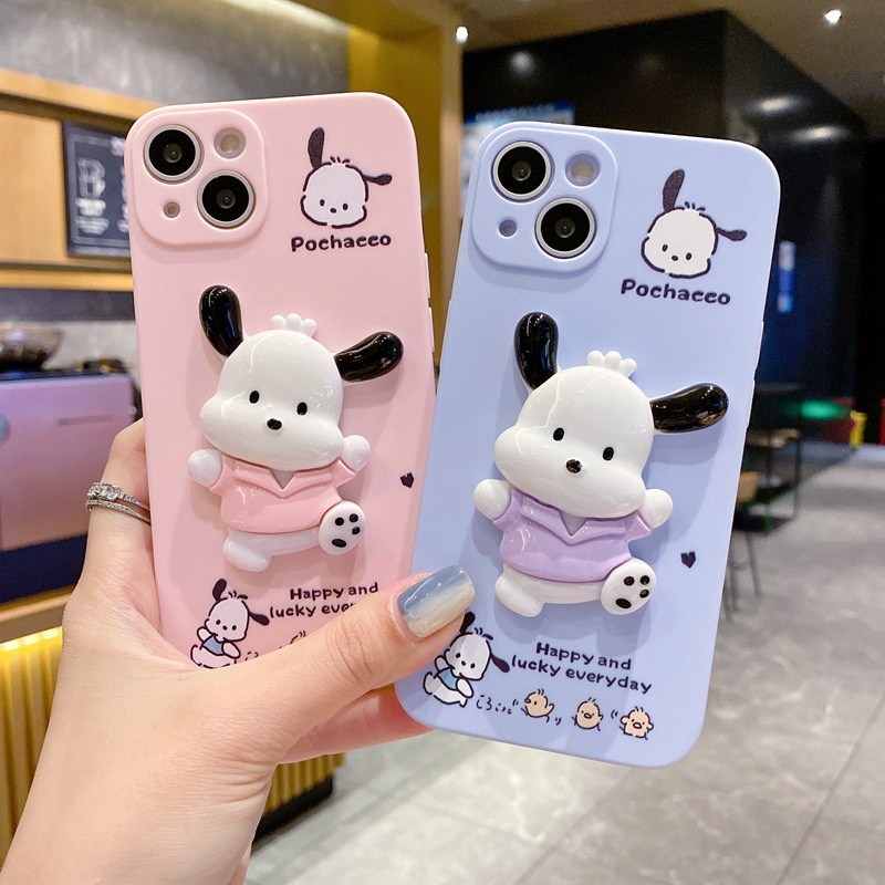 Ốp Điện Thoại Mềm Họa Tiết Hoạt Hình pochacco 3d Cho iphone 15 14 13 12 mini 11 pro max 6 6s 7 8 plus x xs max xr se 2020