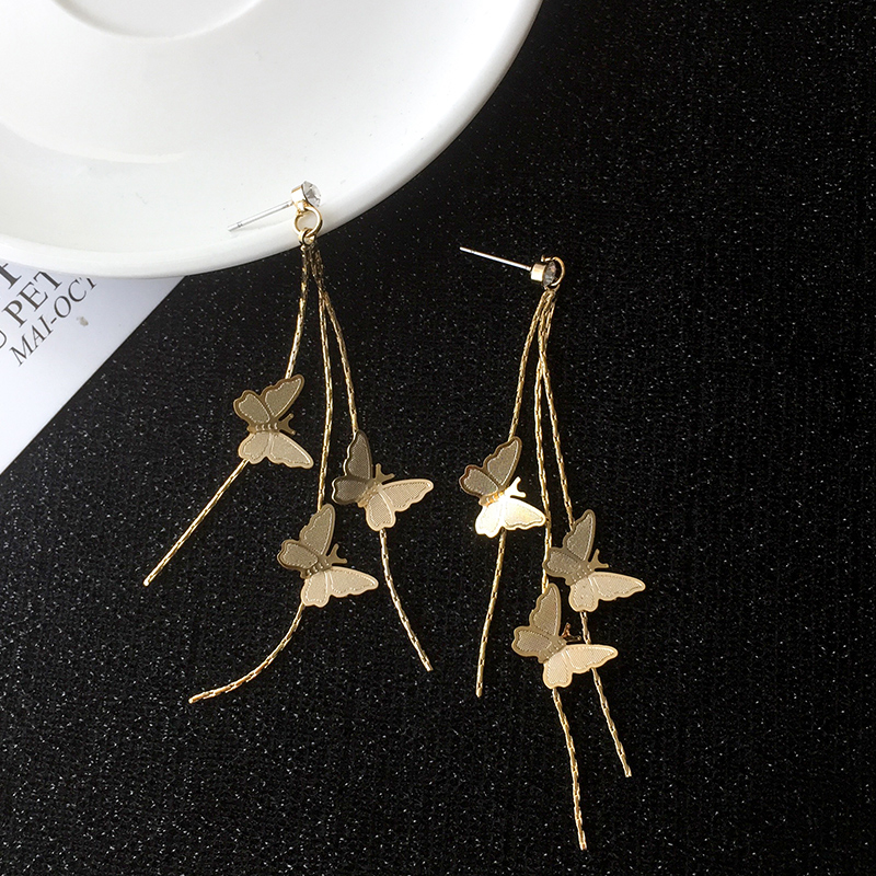 Hoa Tai Dáng Dài Phối Nơ Xinh Xắn Thời Trang Cho Nữ