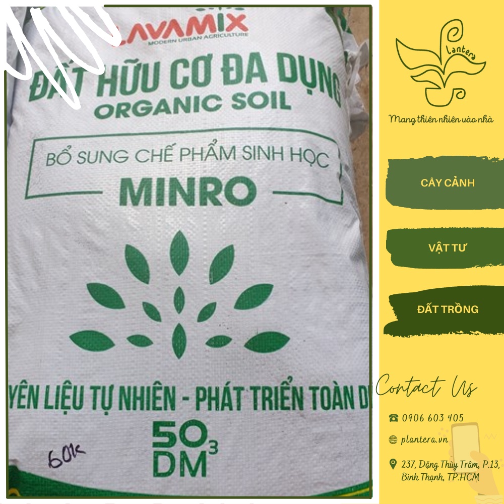 Đất Trồng Cây, Đất Trộn Hữu Cơ Đa Dụng Minro Lavamix 50Dm3 tiện lợi