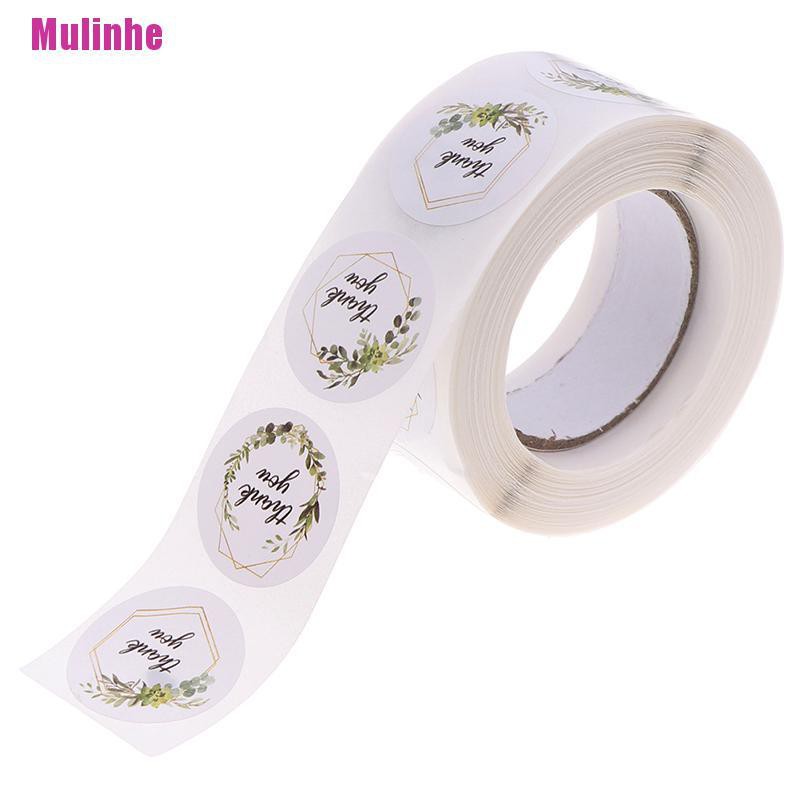 Cuộn 500 Miếng Dán Chữ Thank You Tiện Dụng Cho Trang Trí Gói Bánh Kẹo