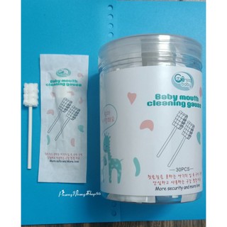 Rơ lưỡi /tưa lưỡi que Gb baby tiện lợi cho trẻ sơ sinh, trẻ nhỏ (hộp 30 que)