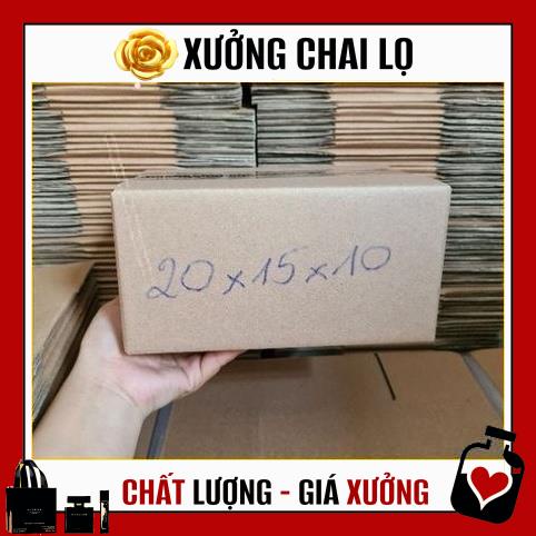 [TOP GIÁ RẺ] [20x15x10] Thùng Hộp Carton Đóng Gói Hàng ,Xưởng Chai Lọ