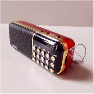 Loa Nghe Nhạc Thẻ Nhớ BKK K51 Có Đèn Pin - 2 Pin, Nghe Thẻ Nhớ, FM Radio, Có Jack Tai Nghe
