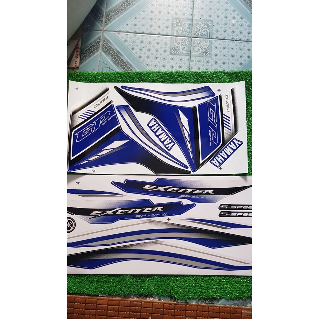 Tem xe EXCITER 135 màu xanh - Hàng chất lượng - Shop uy tính