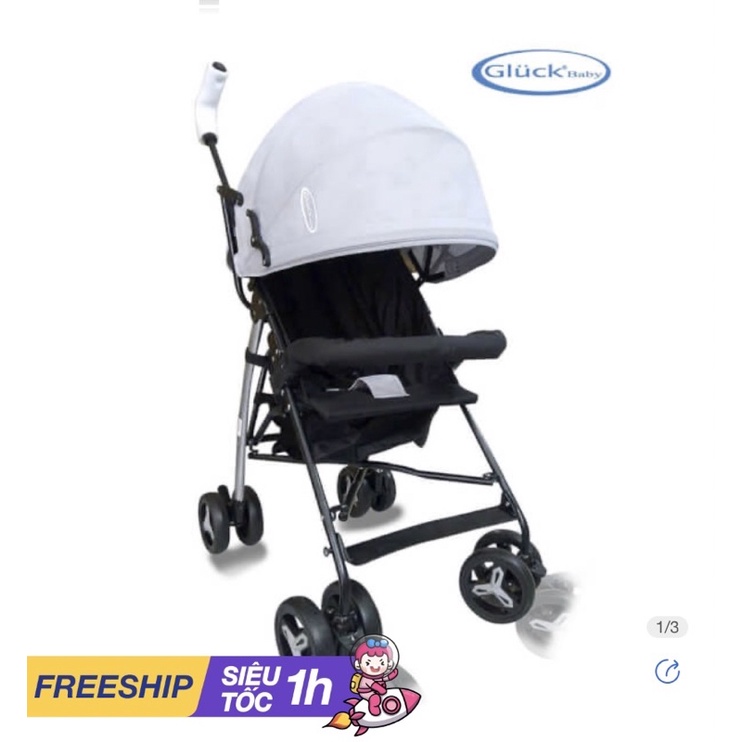 Xe đẩy du lịch Gluck US300 xám