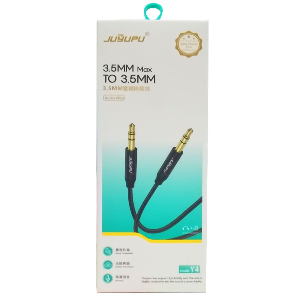 Jack 3.5 mm 2 đầu kết nối âm thanh kim loại dài 1m chuyển đổi từ điện thoại máy tính bảng laptop ra loa cáp aux