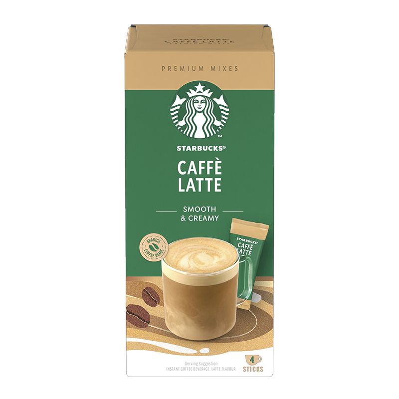 Cà Phê Hòa Tan Starbucks Mocha/Latte/Caramel Latte Hộp 4 gói x 22G