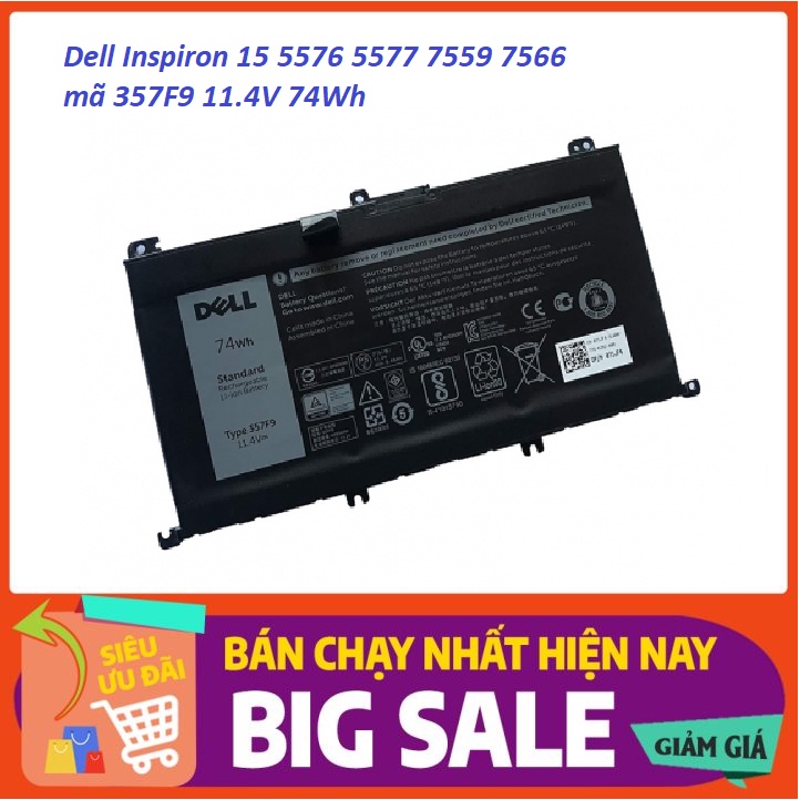 Pin laptop Dell Inspiron 7557 7559 7566 7567 7759 357F9