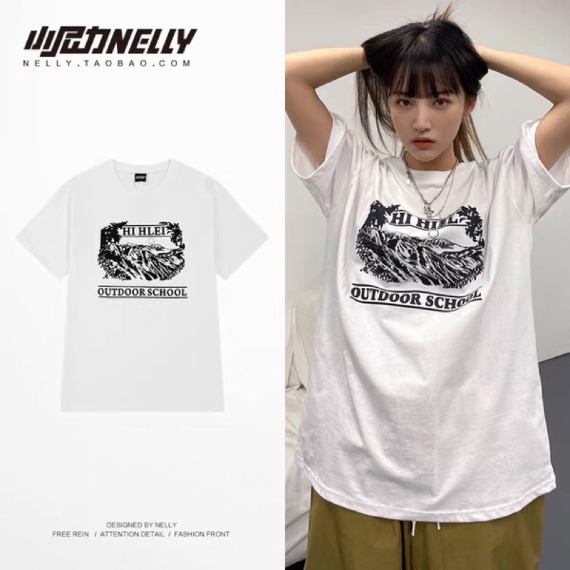 Áo phông nelly heybig sale (có sẵn) asl outdoor school
