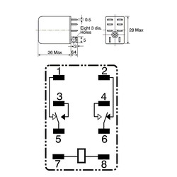 Relay Omron 24V 8P 10A