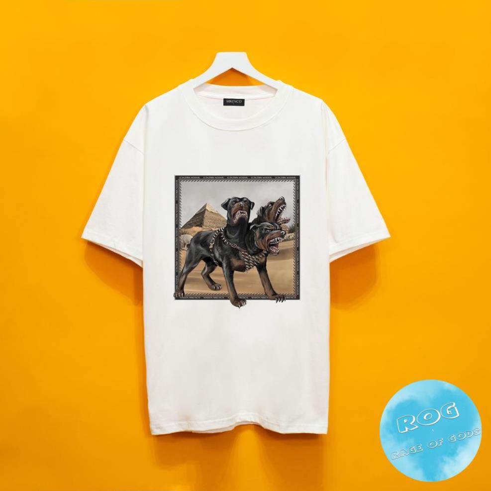 [Premium] Áo thun form ộng MIKENCO Dog 3 Đầu chất liệu cotton - Streetwears SG