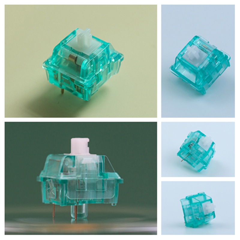 Trục Vệ Tinh Cho Bàn Phím Cơ Màu Xanh Bạc Hà Và Trắng