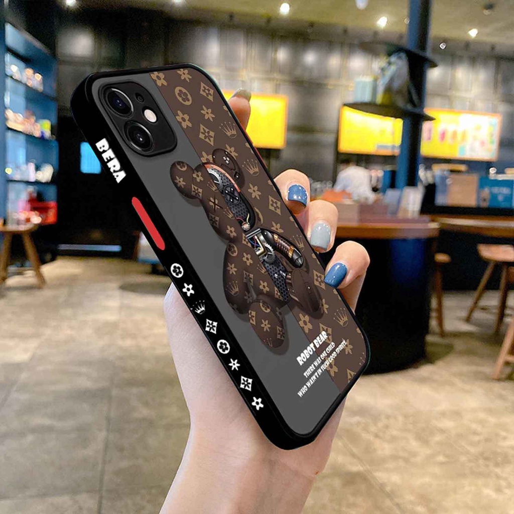 Ốp điện thoại silicon họa tiết gấu cá tính cho iPhone 11 12 Pro Max XR XsMax 6 6s Plus 7 8 Plus SE 2020