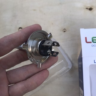 Đèn pha LED xe máy BMA 2 tim chân H4 siêu sáng