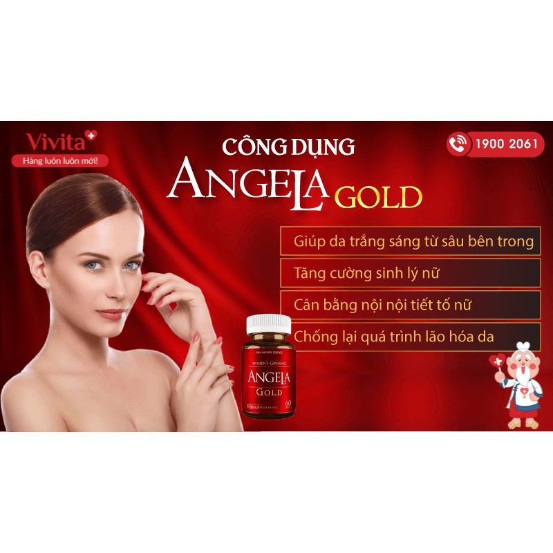 Sâm Angela Gold hộp 60 viên⚡chính hãng⚡nhập khẩu mỹ⚡