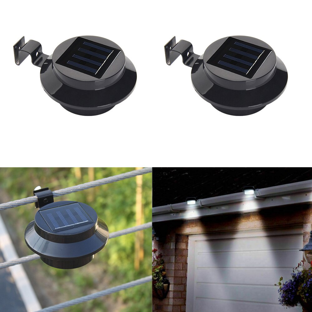 Đèn LED 3 Bóng Năng Lượng Mặt Trời Tiết Kiệm Năng Lượng Chống Thấm Nước Cho Sân Vườn