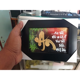 Tranh Thư pháp để bàn chữ An