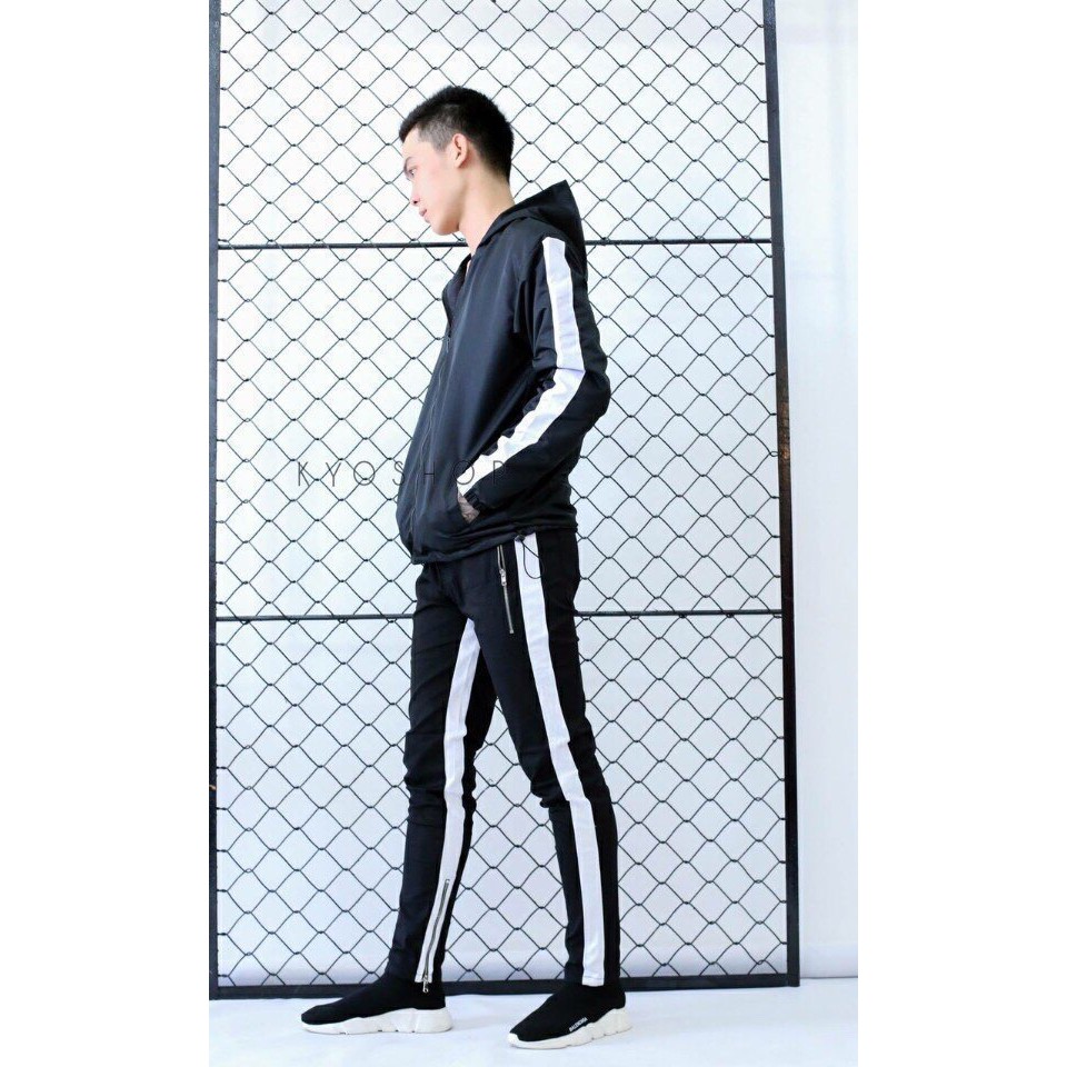 Áo khoác gió sọc trắng thời trang thoáng mát C099 | BigBuy360 - bigbuy360.vn