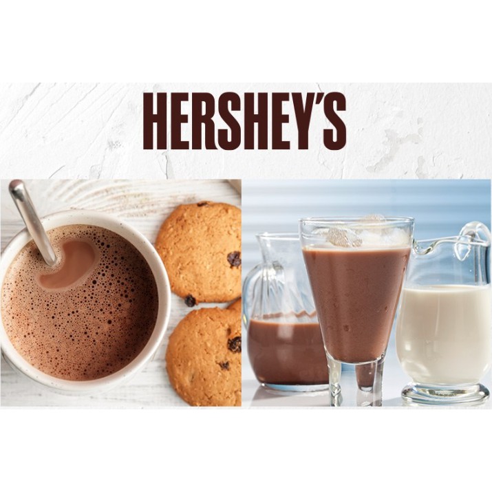 Set 2 hộp bột socola nóng HERSHEY'S 8 gói 3 loại tùy chọn Original / Marshmallow / Mint Hot Choco