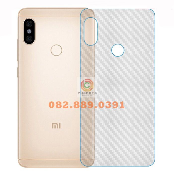 Miếng dán mặt lưng skin carbon Xiaomi Redmi Note 5/ Note 5 Pro/ Note 5A/ Note 6 Pro