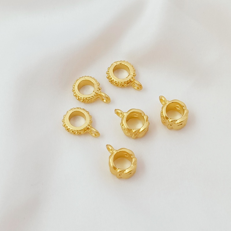 Mặt Dây Chuyền Bằng Đồng Mạ Vàng 18K Nhiều Màu Sắc Dùng Làm Trang Sức diy