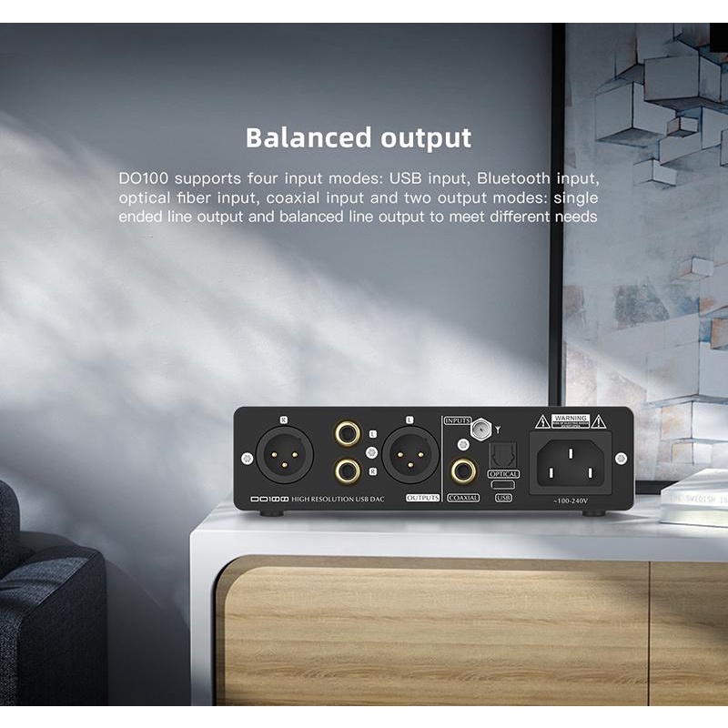 Giải Mã DAC SMSL DO100 – 2x ES9038Q2M + 4 OPA 1612A - Tích Hợp Nguồn Tuyến Tính - Balance