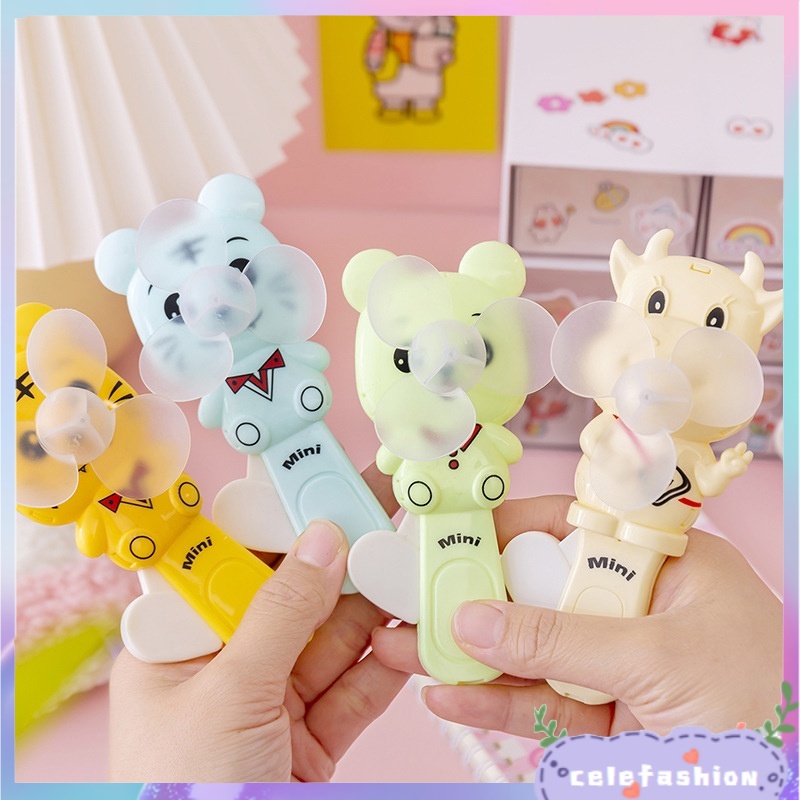 Quạt Cầm Tay mini Hoạt Hình Dễ Thương