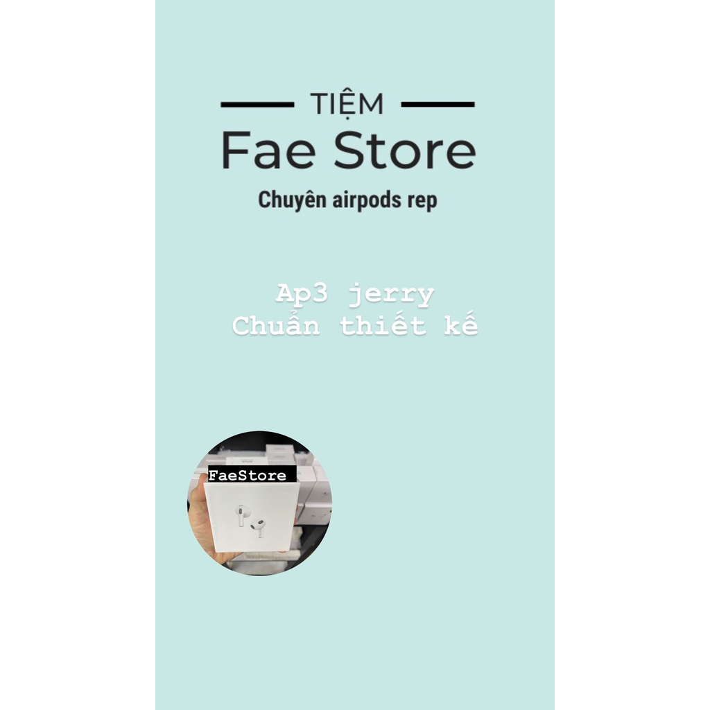 Tai Nghe Bluetooth Ap3 jerry Cảm Biến Đa Điểm Không Dây 5.0 Định Vị - Đổi Tên - Sạc Không Dây