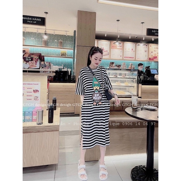 Đầm vịt xuông túi cạnh