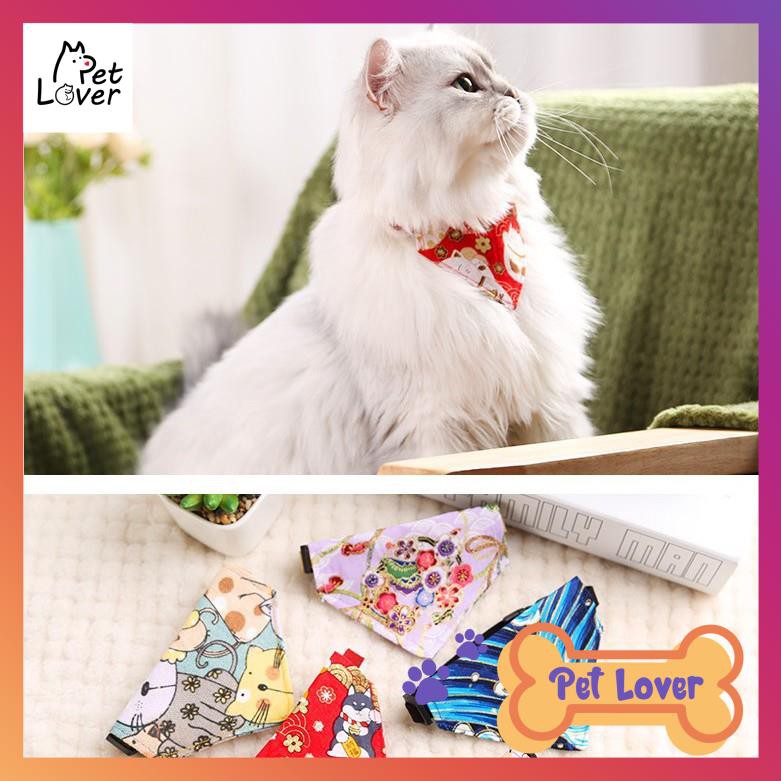 [FREESHIP] Vòng cổ yếm cho mèo phong cách Nhật Bản, siêu cute, siêu ngầu