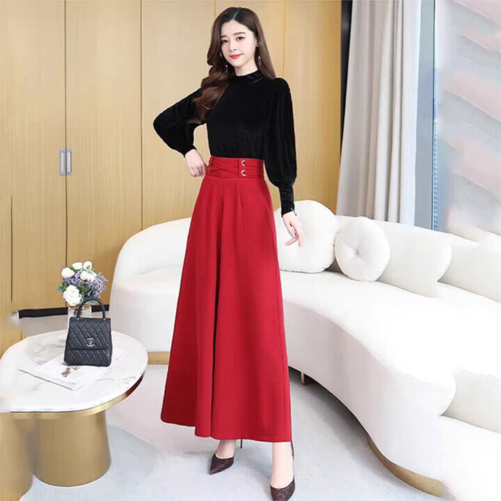 Quần ống suông cạp cao che khuyết điểm cho chị em văn phòng công sở LN01 | BigBuy360 - bigbuy360.vn