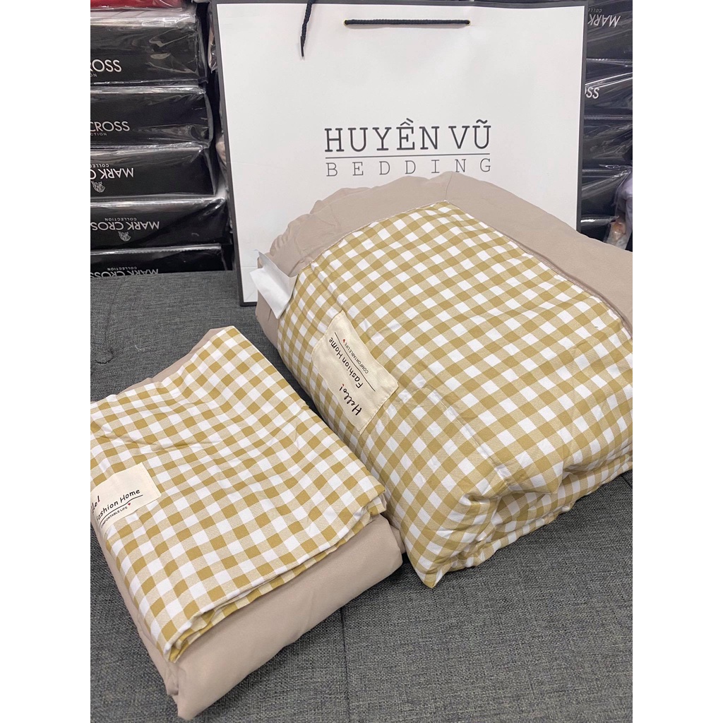 Set đũi kẻ 12 màu- CHĂN GA GỐI ĐỆM HUYỀN VŨ