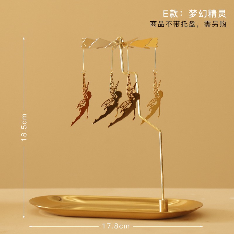 Phụ Kiện Nến Thơm Khay Nến Thơm Trang Trí Chong Chóng Xoay - Phụ Kiện Chơi Nến Yakoo Candle, Decor Phòng Cực Đẹp