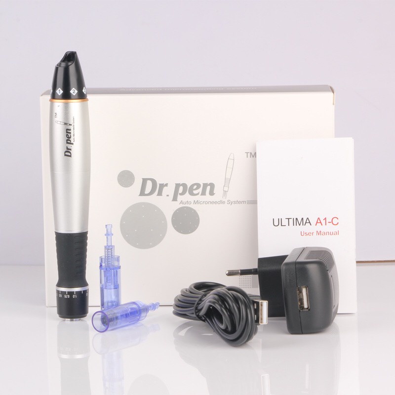 Máy Phi Kim Dr Pen A1-C Dùng Cấy Tảo Cấy Phấn Trắng Da Căng Bóng Mix Bột Tảo Cấy Hồng Sâm Và Vitamin C