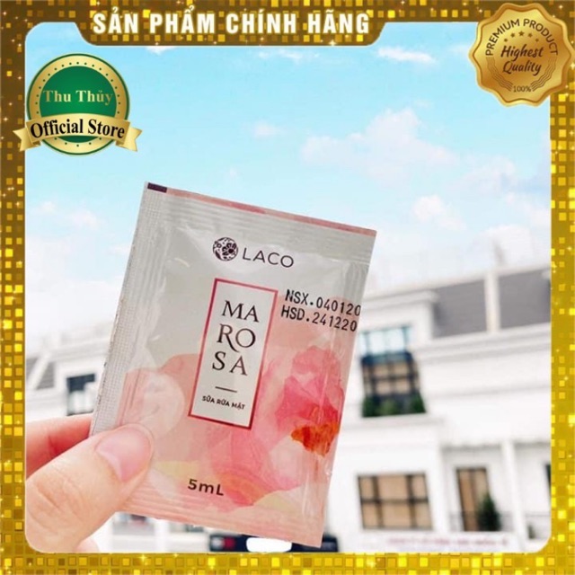 💥GIÁ CỰC SỐC💥SAMPLE SỮA RỬA MẶT LACO MAROSA✨THÀNH PHẦN HOA HỒNG NGOẠI, TRÀM TRÀ, CÚC LA MÃ ✨GIÚP DA MỊN MÀNG, GIỮ ẨM💥