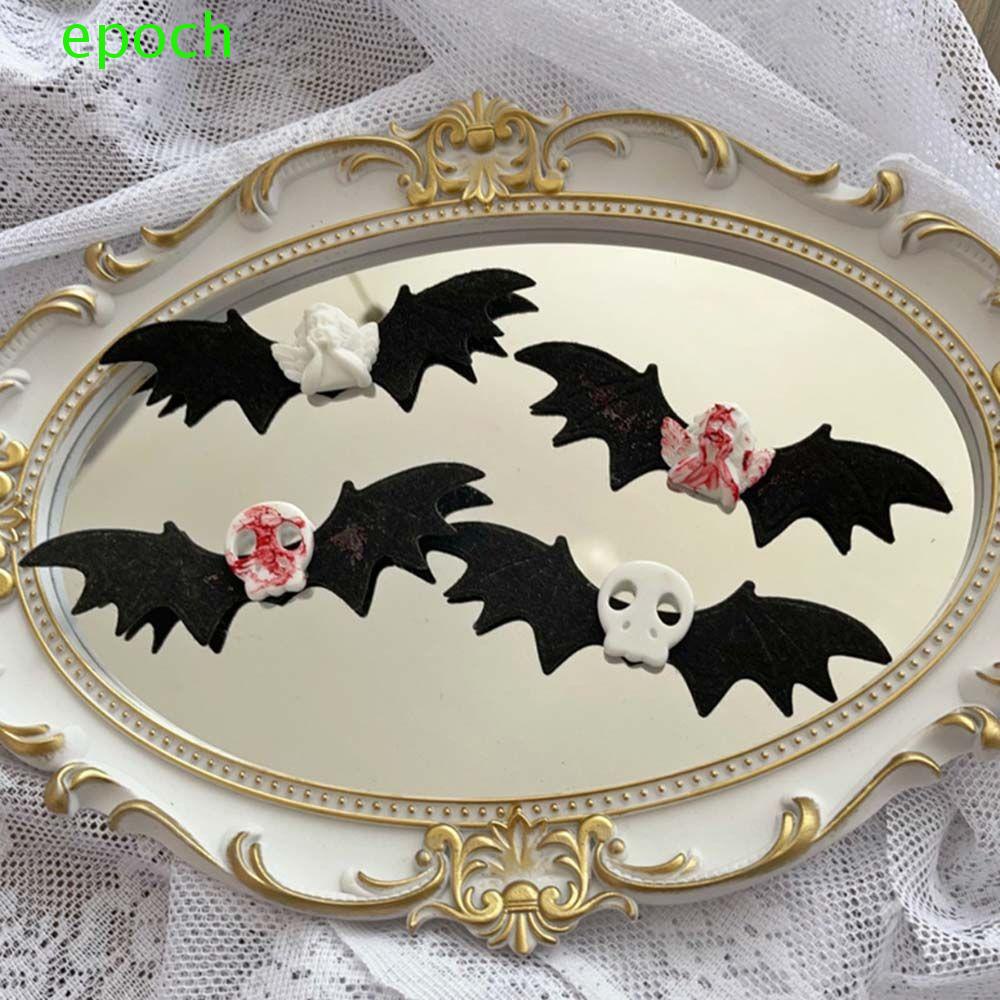 Epoch Kẹp Tóc Hình Đầu Lâu Phong Cách Punk Halloween Dễ Thương Dành Cho Nữ