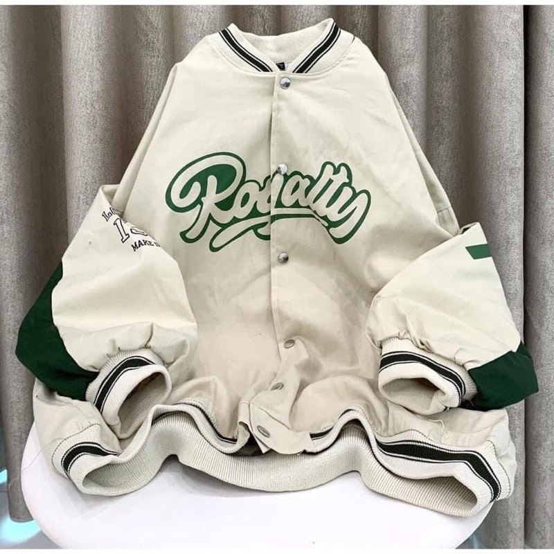 [ ẢNH THẬT] Áo Khoác Bomber Kaki 2 Lớp Dày Dặn From Rộng Unisex 2 Màu Đen/Be phong cách Ulzzang