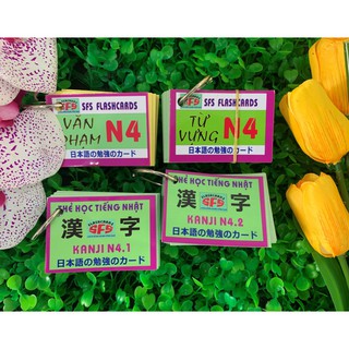 Thẻ học Tiếng Nhật Flashcards Trọn bộ N4
