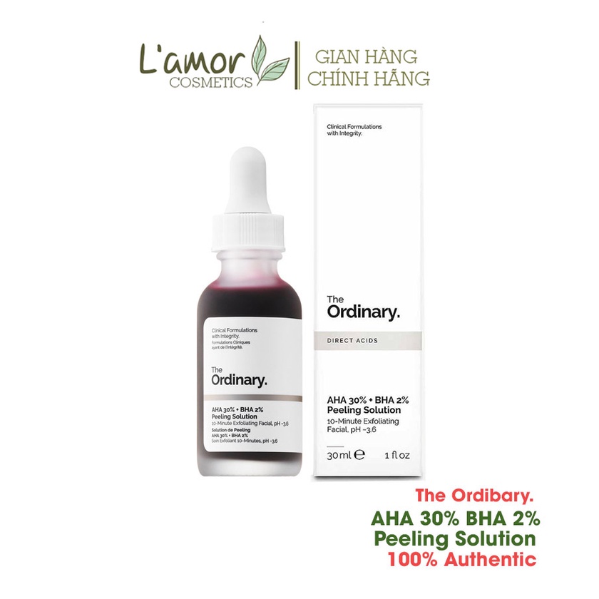 [  HÀNG UK] Tẩy Da Chết Hóa Học The Ordinary AHA 30% BHA 2% Peeling Solution