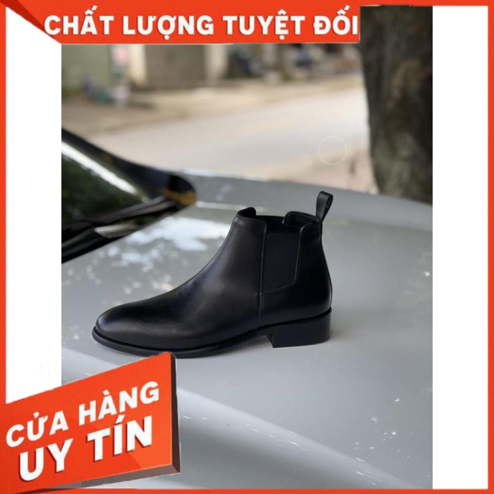 Giày Chelsea Boot Nam Tăng Chiều Cao BOOT79 - Xưởng Da Bò Chu Hải Nam - Đồ Da Duvis
