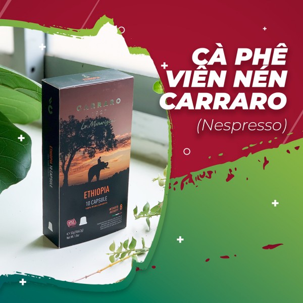 CÀ PHÊ VIÊN NÉN CARRARO SINGLE ORIGIN ETHIOPIA