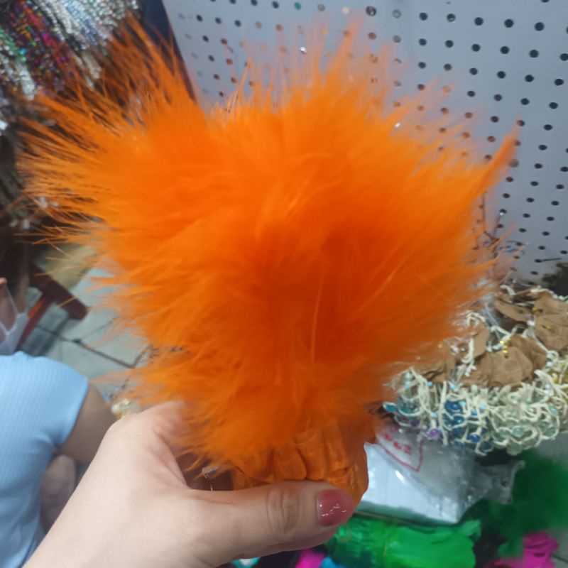 Lông nhân tạo trang trí handmade, trang trí làm đẹp bán set 2 lông